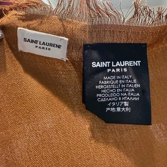 Saint Laurent Cassandre Print Scarf - Picture 8 of 10